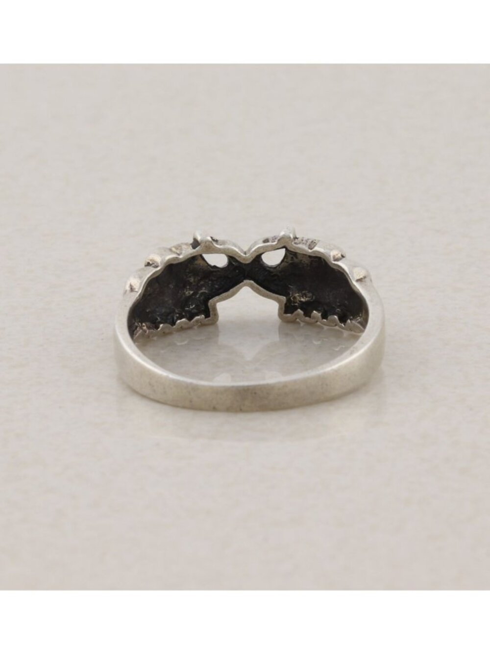 Sterling Silver Two Elephant Ring Size 9 - Picture 7 of 7